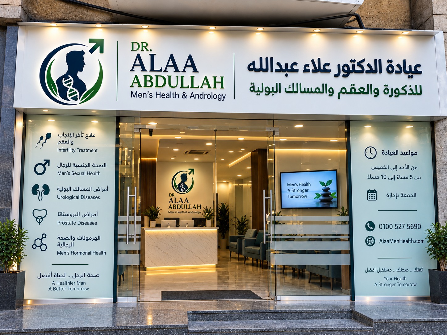 Dr. Alaa Abdullah Clinic entrance